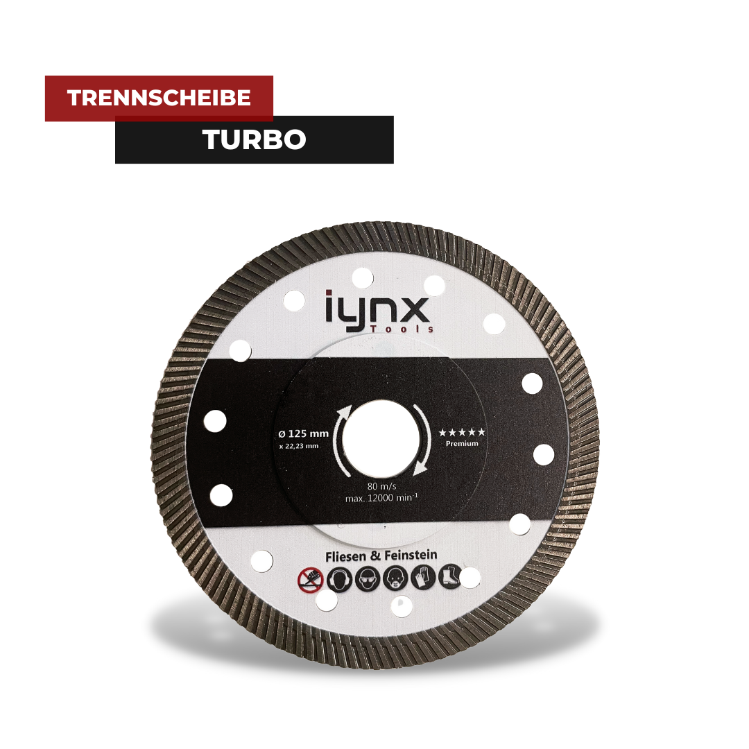Fliesen & Turbo – iynx Trennscheibe für Diamant Tools Feinsteinzeug