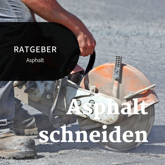 Asphalt schneiden Ratgeber Bannerbild