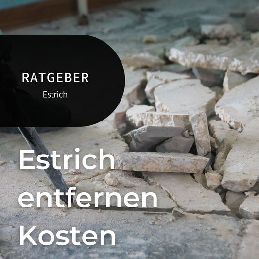 Estrich entfernen - Bannerbild - Bild von altem Estrich im Wohnzimmer