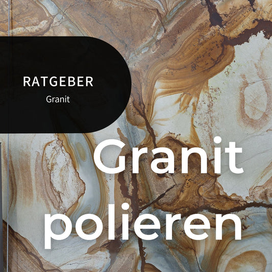 Granit polieren Bannerbild - Bild einer polierten Granit Küchenplatte