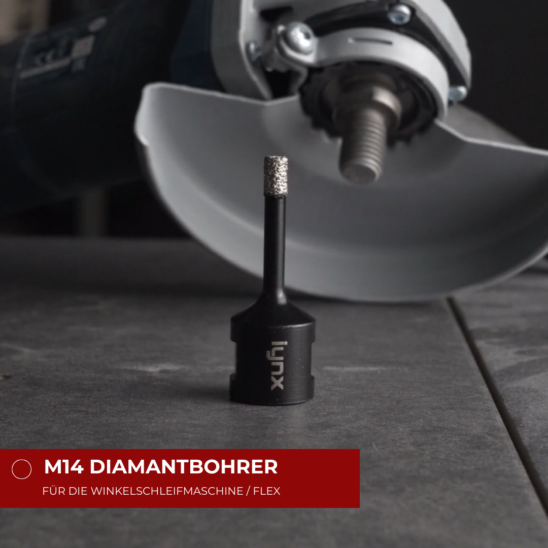 Diamantbohrer mit M14 Aufnahme für die Winkelschleifmaschine / Flex